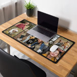 Alfrombrillas De Escritorio Custom 6 Photo Collage Personalized Monogram Crest<br><div class="desc">Custom 6 photo collage personalized monogram crest desk mat. Your perfect office companion with a personal touch! Our photo collage desk mat lets you infuse your workspace with memories and creativity. With the custom 6 photo collage, you have the opportunity to showcase your own six unique and precious photos. Whether...</div>