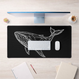 Alfrombrillas De Escritorio Custom Desk Mat Modern Geometric Whale