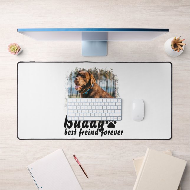 Alfrombrillas De Escritorio Custom Dog Mouse Pad & Desk Mat – Personalize with (Oficina 1)