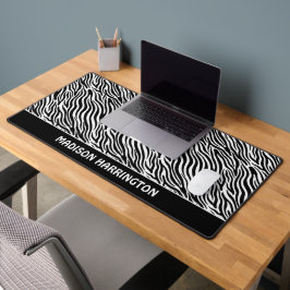 Alfrombrillas De Escritorio Custom Name Zebra Pattern