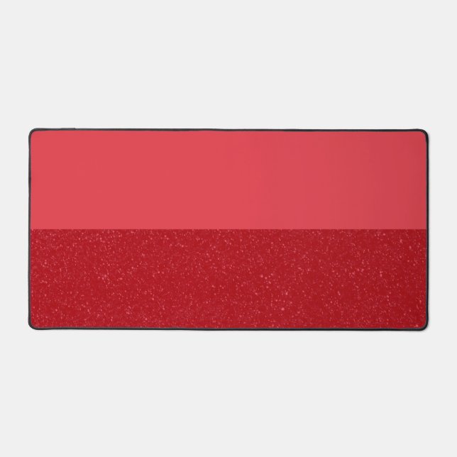 Alfrombrillas De Escritorio Custom Tomato Red Desk Mat – Bold Split Design (Anverso)