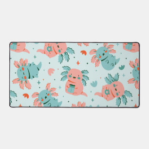 Alfrombrillas De Escritorio Cute Axolotl Desk Mat