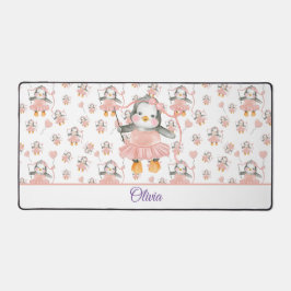 Alfrombrillas De Escritorio Cute Ballerina Baby Pingüino Rosa