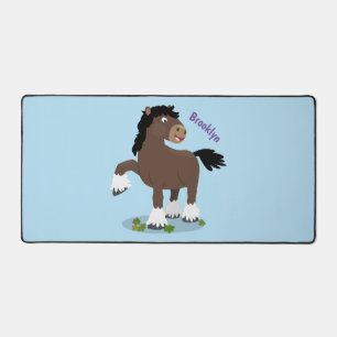 Alfrombrillas De Escritorio Cute Clydesdale personalizado de caballo ilustraci