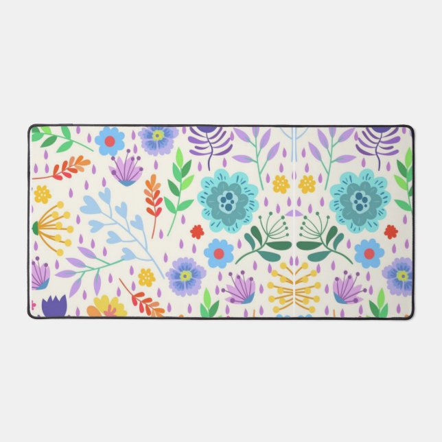 Alfrombrillas De Escritorio Cute Floral Desk Mat (Anverso)