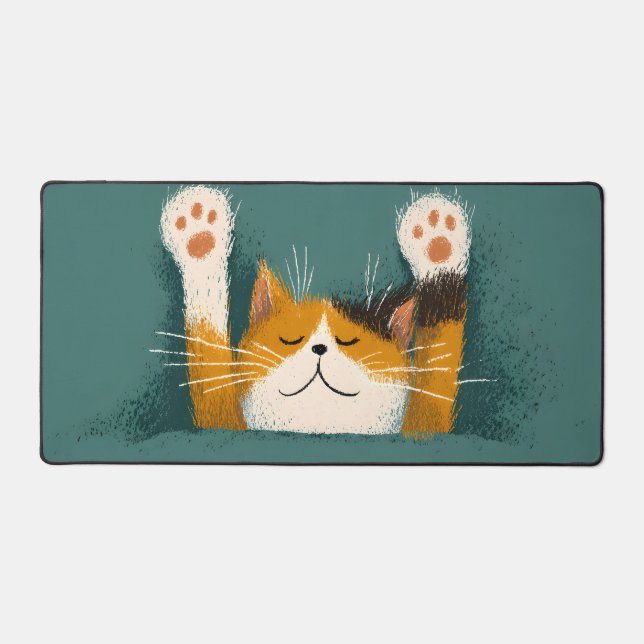 Alfrombrillas De Escritorio Cute Funny Cat Nap (Anverso)