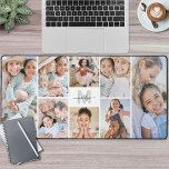 Alfrombrillas De Escritorio Cute Hacer Tu Propio Collage de fotos 8<br><div class="desc">Nombre Inicial Personalizado Monograma Collage de fotos Mat. Añada un toque personal y elegante a su espacio de trabajo con esta alfombra de escritorio personalizado, perfecta como accesorio de oficina o almohadilla de ratón sobredimensionada para su hogar u oficina. El diseño presenta un fondo blanco limpio con un inicial gris...</div>
