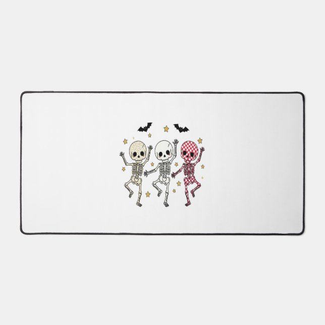 Alfrombrillas De Escritorio Cute Halloween Dancing Skeletons (Anverso)