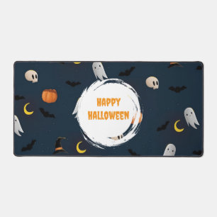 Alfrombrillas De Escritorio Cute Happy Halloween Dark Blue