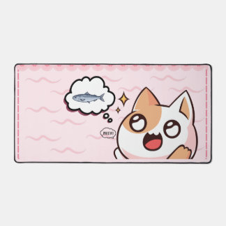 Alfrombrillas De Escritorio Cute Hungry Cat Desk Mat