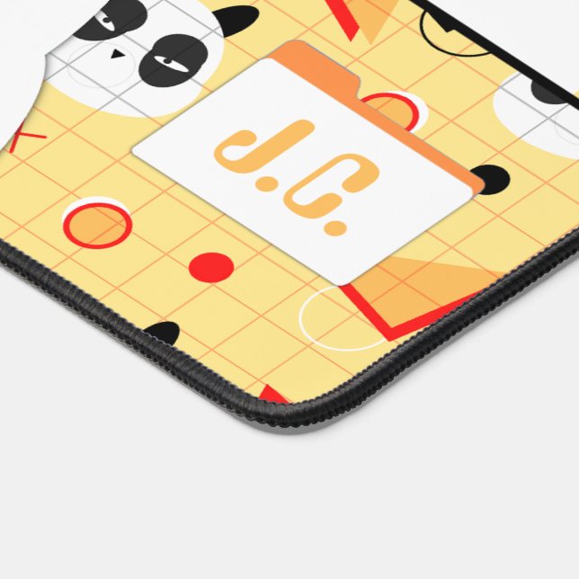 Alfrombrillas De Escritorio Cute Kawaii amarillo panda oso (Esquina)