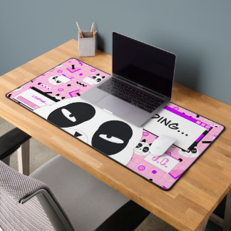 Alfrombrillas De Escritorio Cute Kawaii Rosa Panda Bear