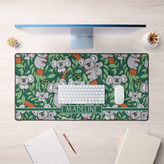 Alfrombrillas De Escritorio Cute Koalas personaliza el verde (Oficina 1)