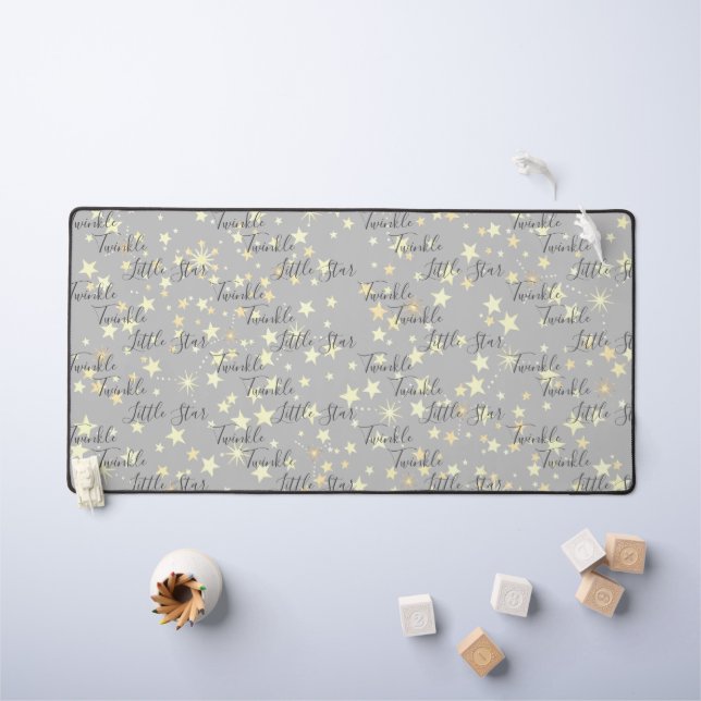 Alfrombrillas De Escritorio Cute Neutral Twinkle Twinkle Pequeña Estrella Gami (Mesa para niños)