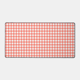 Alfrombrillas De Escritorio Cute Retro Red Gingham Plaid pattern