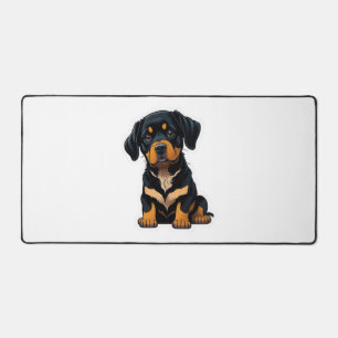 Alfrombrillas De Escritorio Cute Rottweiler - Regalos para los dueños de perro