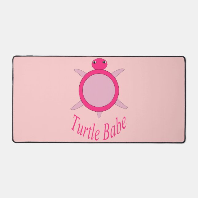 Alfrombrillas De Escritorio Cutícula de tortuga rosa (Anverso)