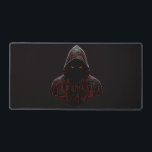 Alfrombrillas De Escritorio Cyber Assassin<br><div class="desc">Step into the shadows with the 'Cyber Assassin' design. This piece features a mysterious hooded figure detailed with glowing red circuit patterns and tech-inspired runes. It's the perfect blend of futuristic cyberpunk vibes and dark, minimalist aesthetics. Ideal for anyone who loves high-contrast streetwear, techwear, or gritty gaming art. Make a...</div>
