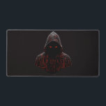 Alfrombrillas De Escritorio Cyber Assassin<br><div class="desc">Step into the shadows with the 'Cyber Assassin' design. This piece features a mysterious hooded figure detailed with glowing red circuit patterns and tech-inspired runes. It's the perfect blend of futuristic cyberpunk vibes and dark, minimalist aesthetics. Ideal for anyone who loves high-contrast streetwear, techwear, or gritty gaming art. Make a...</div>