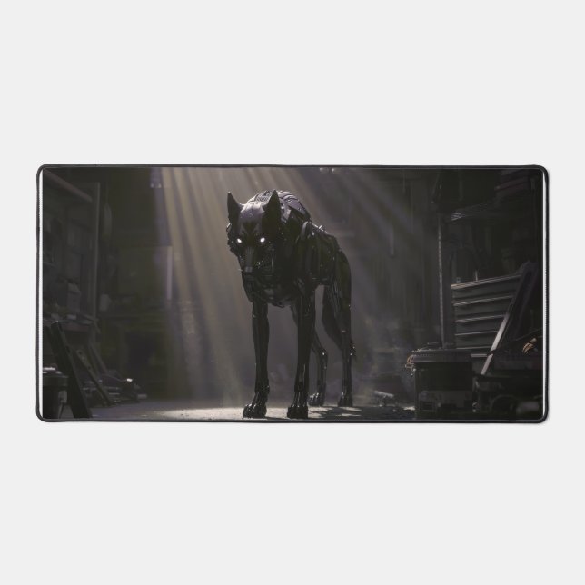 Alfrombrillas De Escritorio Cyber Wolf Gaming Mousepad (Anverso)