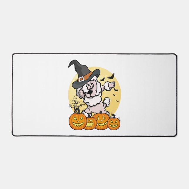 Alfrombrillas De Escritorio Dabbing Poodle Halloween (Anverso)