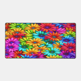 Alfrombrillas De Escritorio Daisies coloridos - Mat de escritorio