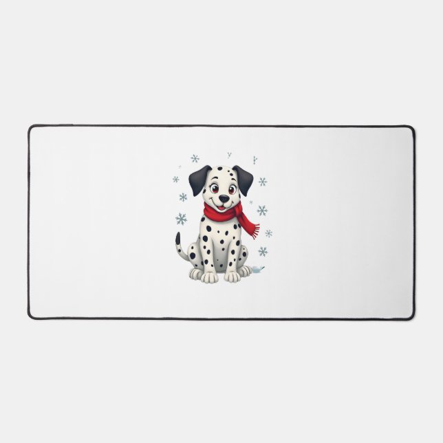 Alfrombrillas De Escritorio Dalmatian Snowy Fun (Anverso)
