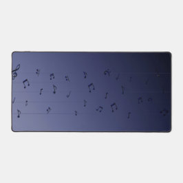 Alfrombrillas De Escritorio Dark Ombre Musical Notes Navy