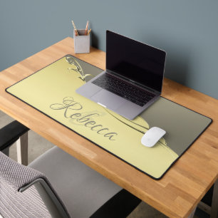 Alfrombrillas De Escritorio Decoración metalizado de oro de lujo en oro y plat