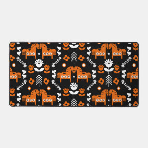 Alfrombrillas De Escritorio Decoración nórdica del hogar del caballo de datos