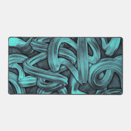 Alfrombrillas De Escritorio deep thought - black and teal :