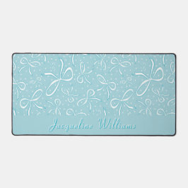 Alfrombrillas De Escritorio Delicados arcos de coqueta azul