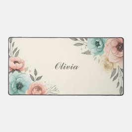 Alfrombrillas De Escritorio Delicados Flores Sketchy Acuarela 