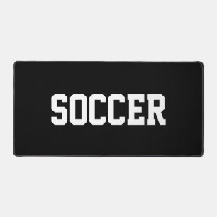 Alfrombrillas De Escritorio Deporte Atlético Texto de FÚTBOL Blanco en Negro N