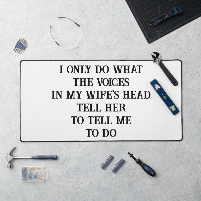 Alfrombrillas De Escritorio Desk Mat Husband Wife's Joke (Puesto de trabajo)
