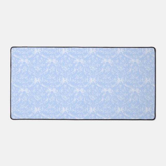 Alfrombrillas De Escritorio Desk Mat Light Blue Bows (Anverso)