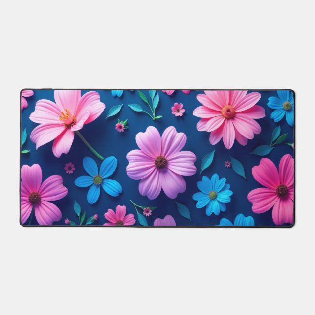 Alfrombrillas De Escritorio Desk Mat With An Array Of Flowers (Anverso)