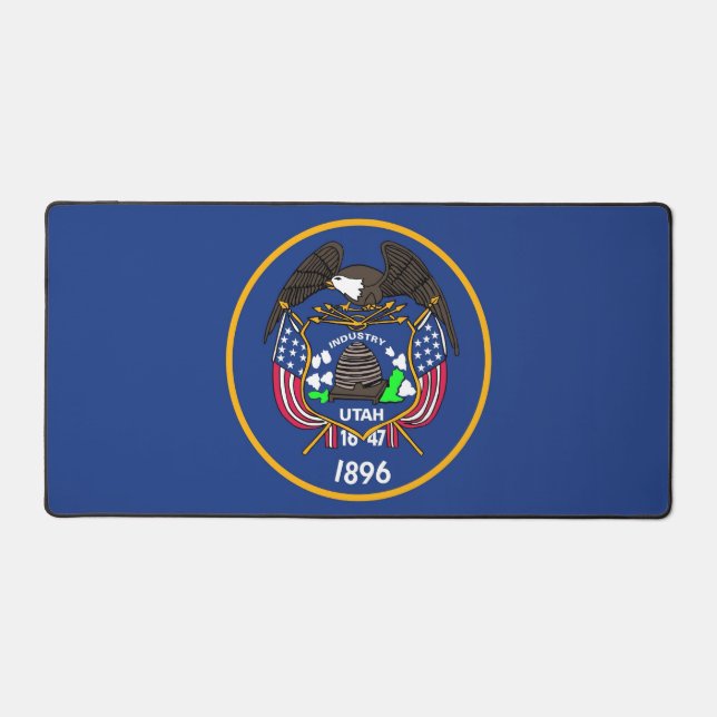 Alfrombrillas De Escritorio Desk Mat with flag of Utah State, USA (Anverso)