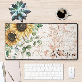 Alfrombrillas De Escritorio Desnudo de Giro Rústico Monogramado