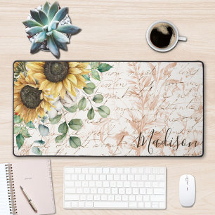 Alfrombrillas De Escritorio Desnudo de Giro Rústico Monogramado