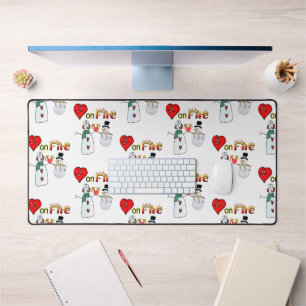 Alfrombrillas De Escritorio Despidos en el escritorio de un muñeco de nieve