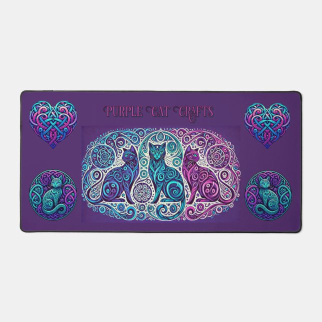 Alfrombrillas De Escritorio Desplazar 3 gatos (Anverso)