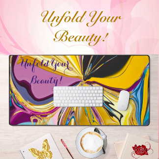 Alfrombrillas De Escritorio Despliega tu motivación de belleza licuada abstrac