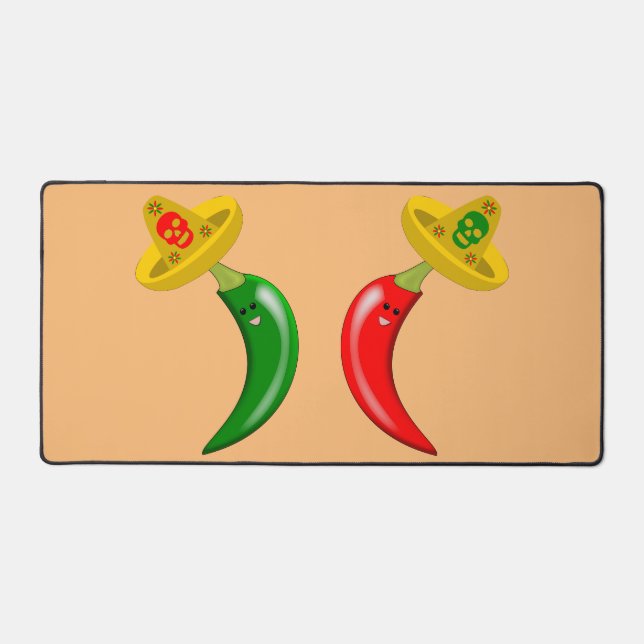 Alfrombrillas De Escritorio Día de los Muertos Chilis Mexicanos (Anverso)