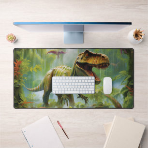 Alfrombrillas De Escritorio Dinosaurio T-Rex Dino Jungla Tropical
