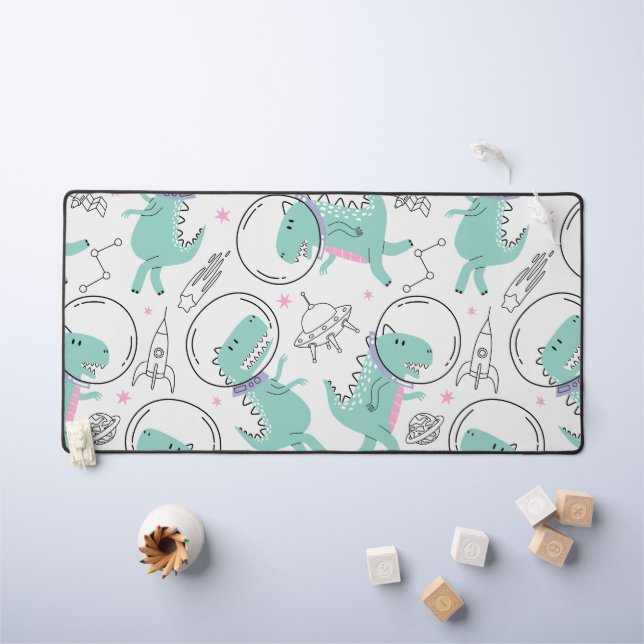 Alfrombrillas De Escritorio Dinosaurios Espaciales, Dinosaurios Cutos, Buques  (Mesa para niños)