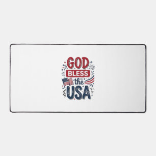 Alfrombrillas De Escritorio Dios bendiga a Estados Unidos Camiseta vintage pat