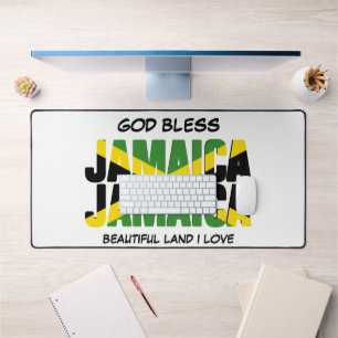 Alfrombrillas De Escritorio DIOS BENDIGA LA bandera JAMAICA JAMAICA