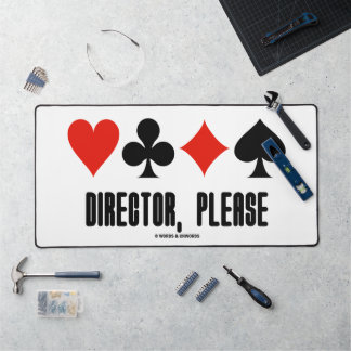 Alfrombrillas De Escritorio Director, Por favor cuatro palos de cartas Juego d