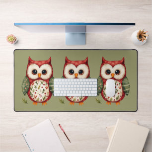 Alfrombrillas De Escritorio Diseño Cottagecore de Owl de arte folclórico